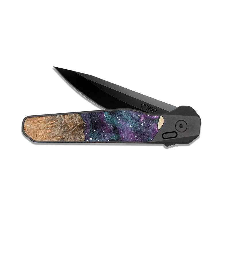 EDC Dark Slate Wood Pocket Knife - Phil (Cosmos, 823081)