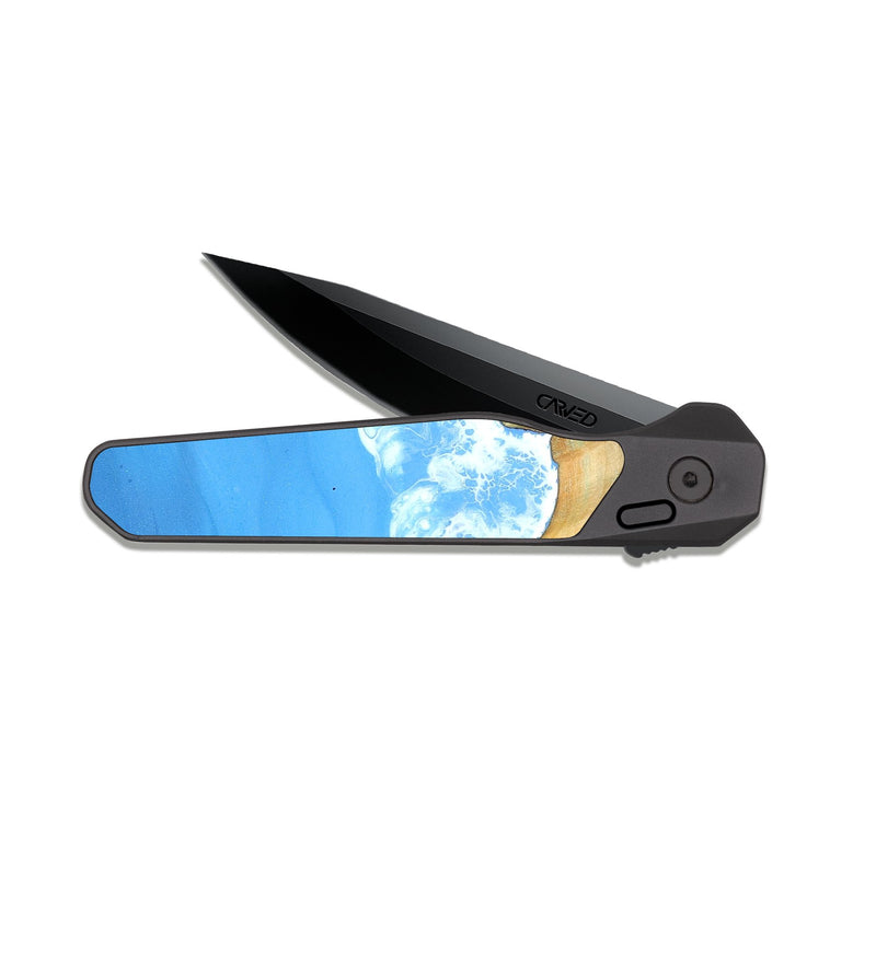 EDC Dark Slate Wood Pocket Knife - Hulda (Coastal, 823085)