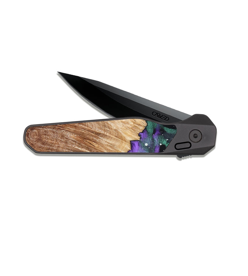 EDC Dark Slate Wood Pocket Knife - Jonnie (Cosmos, 823094)