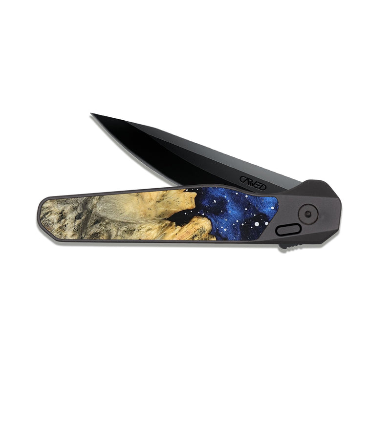 EDC Dark Slate Wood Pocket Knife - Darrell (Cosmos, 823095)