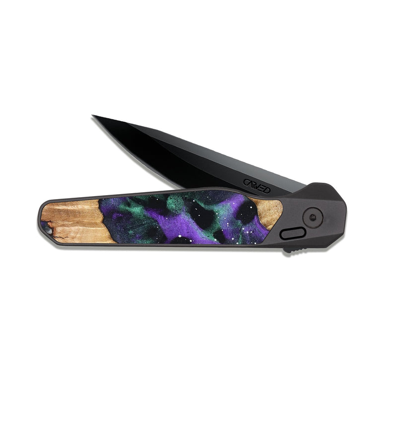 EDC Dark Slate Wood Pocket Knife - Matie (Cosmos, 823102)