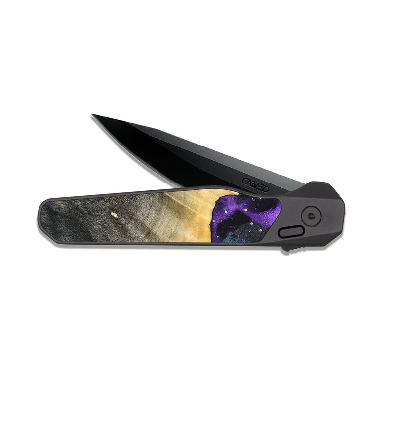 EDC Dark Slate Wood Pocket Knife - Tiana (Cosmos, 823103)