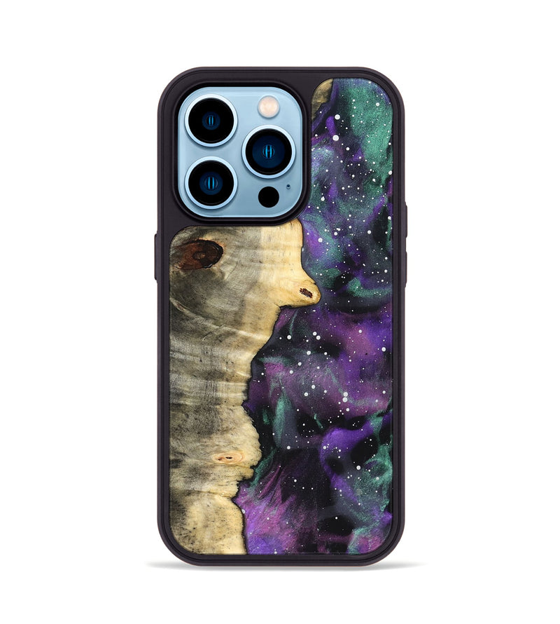 iPhone 14 Pro Wood Phone Case - Felisha (Cosmos, 823104)
