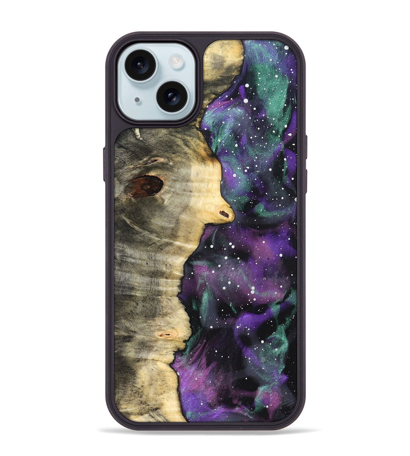 iPhone 15 Plus Wood Phone Case - Felisha (Cosmos, 823104)