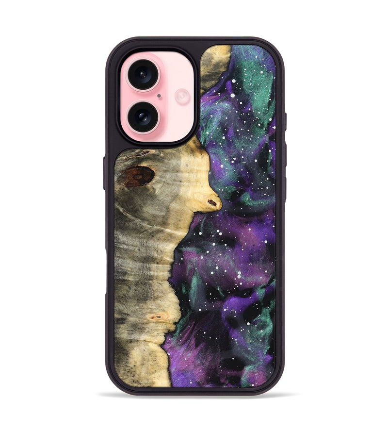 iPhone 16 Wood Phone Case - Felisha (Cosmos, 823104)