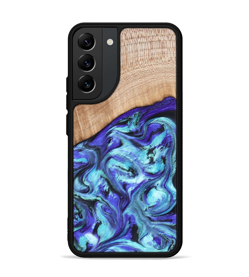 Galaxy S22 Plus Wood Phone Case - Latrice (Blue, 823110)