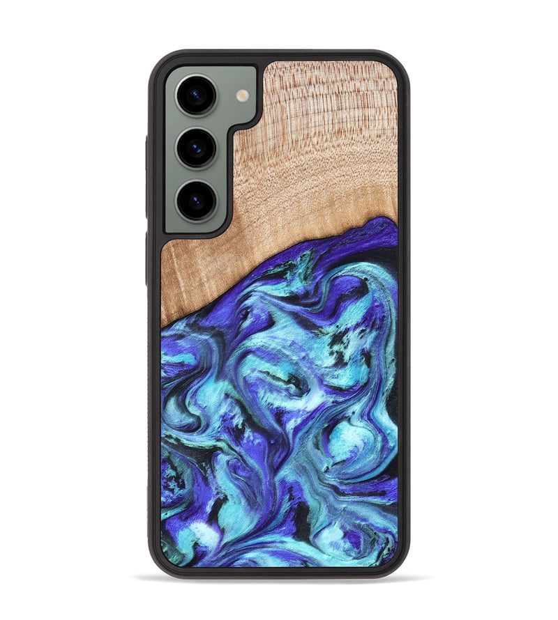 Galaxy S23 Plus Wood Phone Case - Latrice (Blue, 823110)