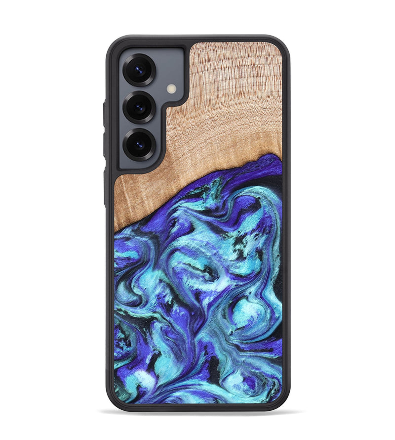 Galaxy S25 Plus Wood Phone Case - Latrice (Blue, 823110)