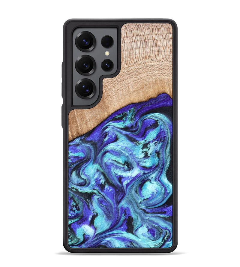 Galaxy S25 Ultra Wood Phone Case - Latrice (Blue, 823110)