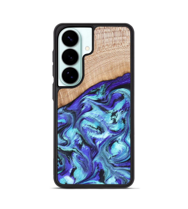 Galaxy S26 Wood Phone Case - Latrice (Blue, 823110)