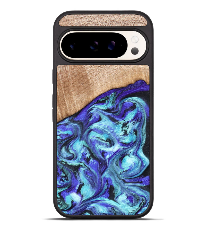 Pixel 9 Pro XL Wood Phone Case - Latrice (Blue, 823110)