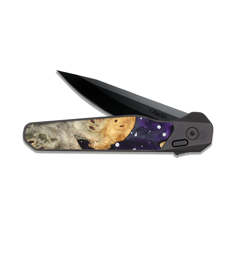 EDC Dark Slate Wood Pocket Knife - Vickey (Cosmos, 823119)