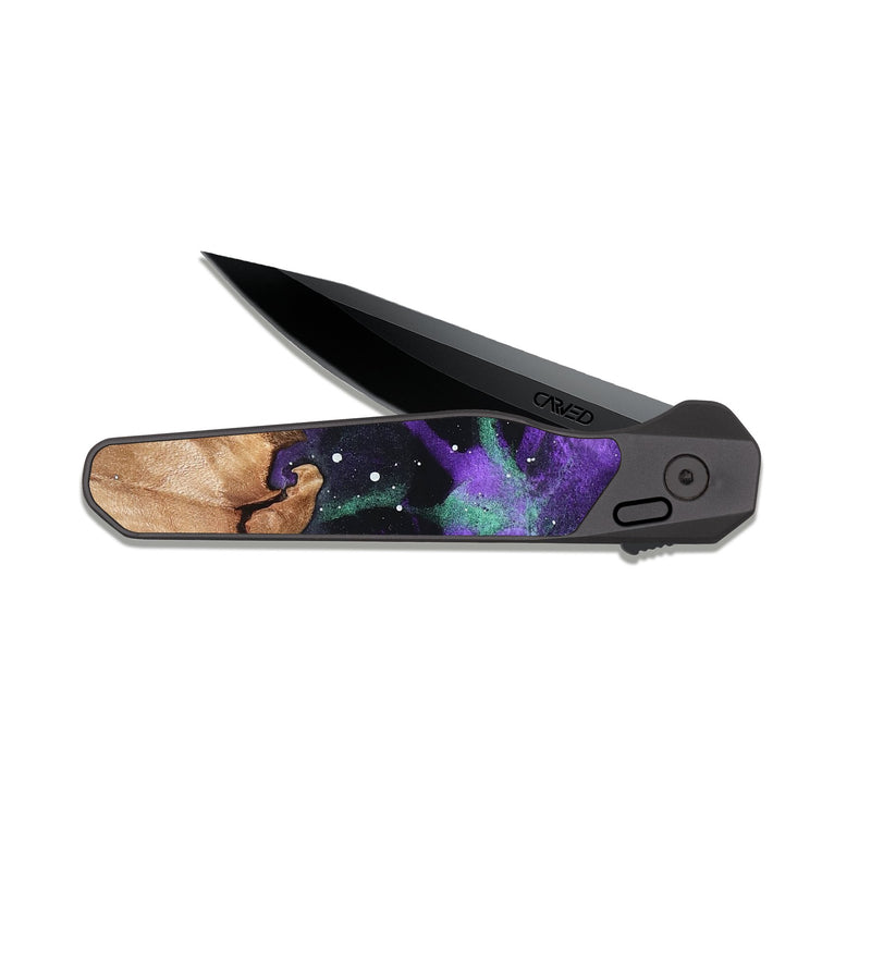 EDC Dark Slate Wood Pocket Knife - Journi (Cosmos, 823126)