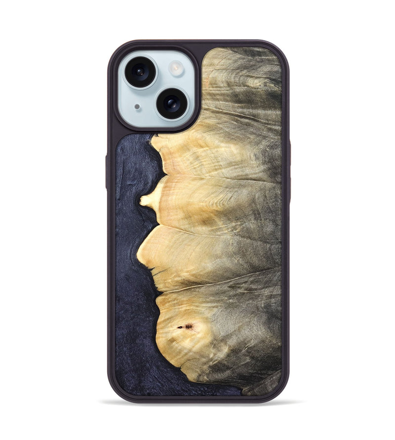 iPhone 15 Wood Phone Case - Kahlil (Wood Burl, 823130)