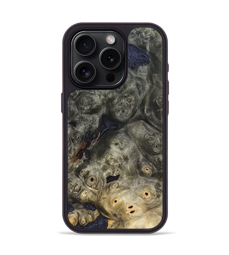 iPhone 15 Pro Wood Phone Case - Vanessa (Wood Burl, 823132)
