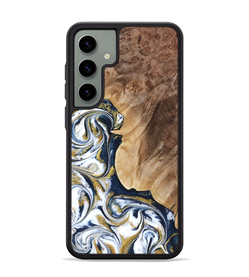 Galaxy S24 Plus Wood Phone Case - Andres (Teal & Gold, 823139)