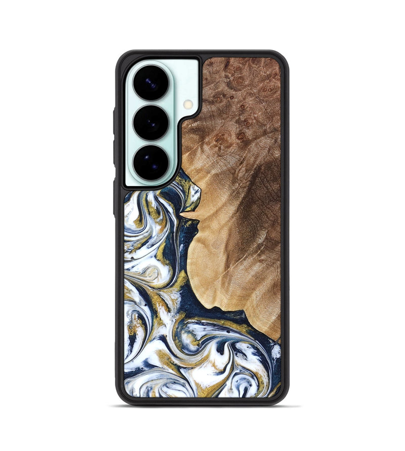 Galaxy S26 Wood Phone Case - Andres (Teal & Gold, 823139)