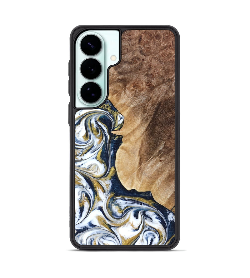 Galaxy S26 Plus Wood Phone Case - Andres (Teal & Gold, 823139)