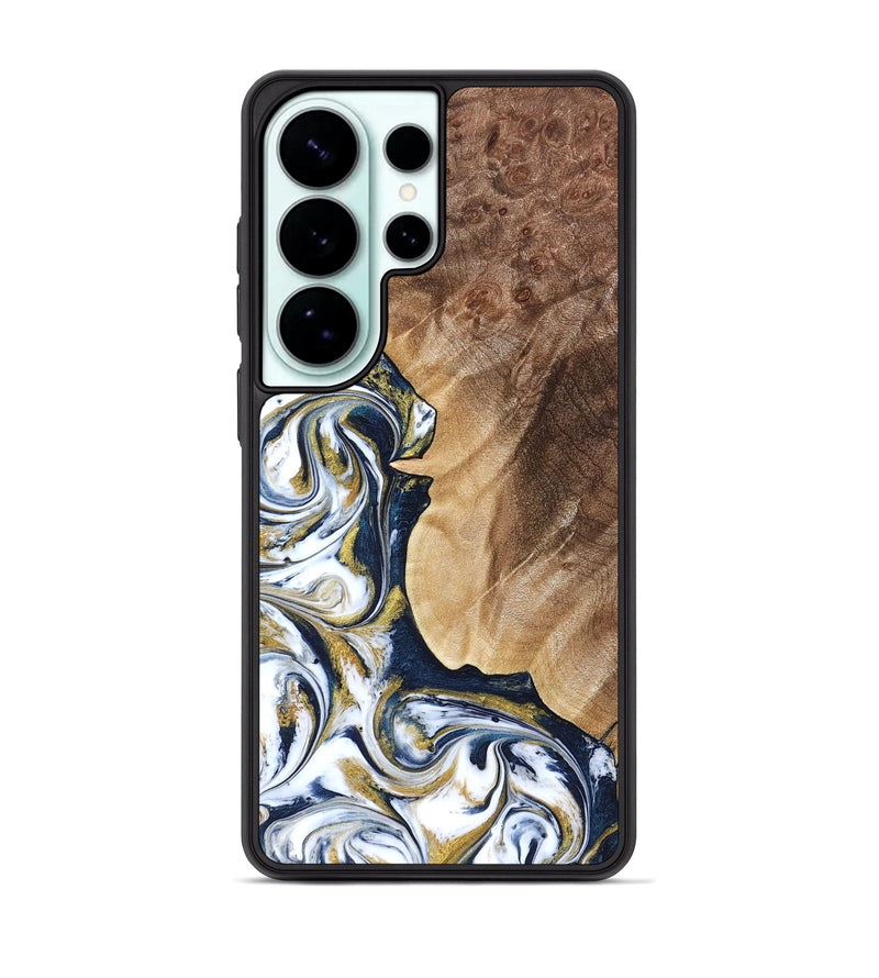 Galaxy S26 Ultra Wood Phone Case - Andres (Teal & Gold, 823139)