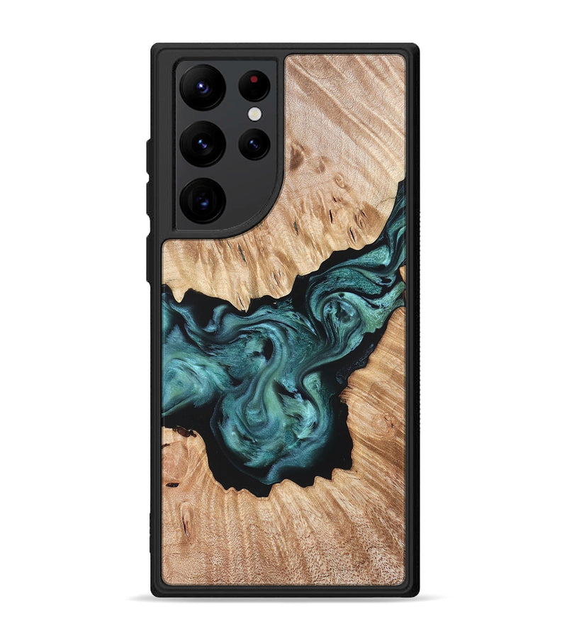 Galaxy S22 Ultra Wood Phone Case - Regan (Green, 823143)