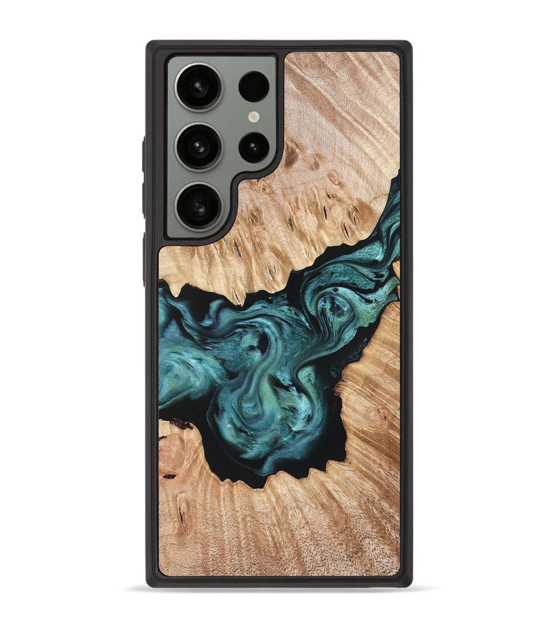 Galaxy S23 Ultra Wood Phone Case - Regan (Green, 823143)