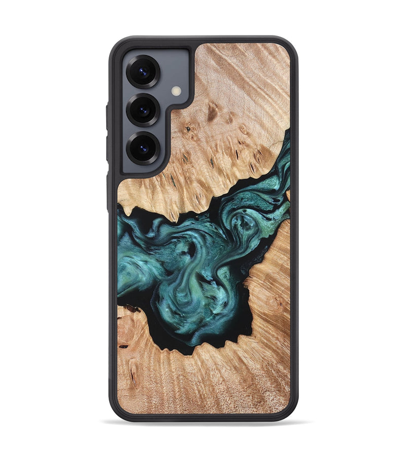Galaxy S25 Plus Wood Phone Case - Regan (Green, 823143)