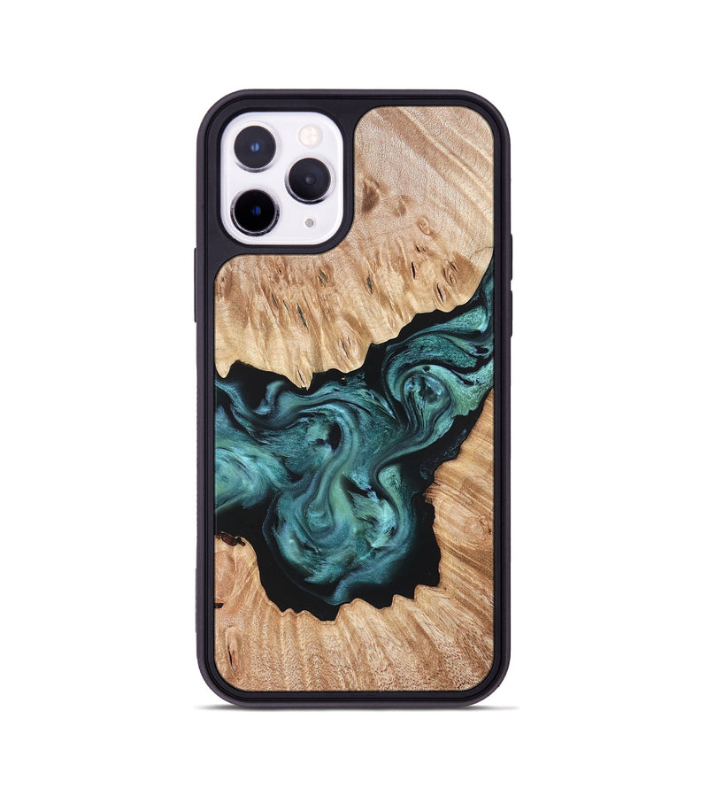 iPhone 11 Pro Wood Phone Case - Regan (Green, 823143)