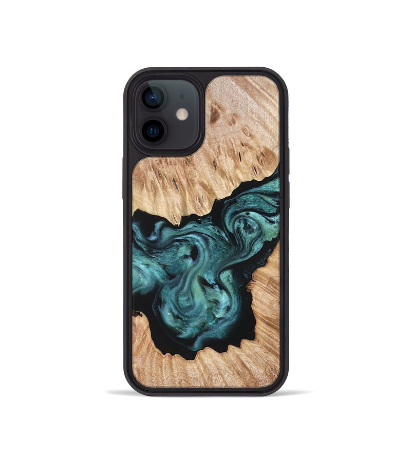 iPhone 12 mini Wood Phone Case - Regan (Green, 823143)