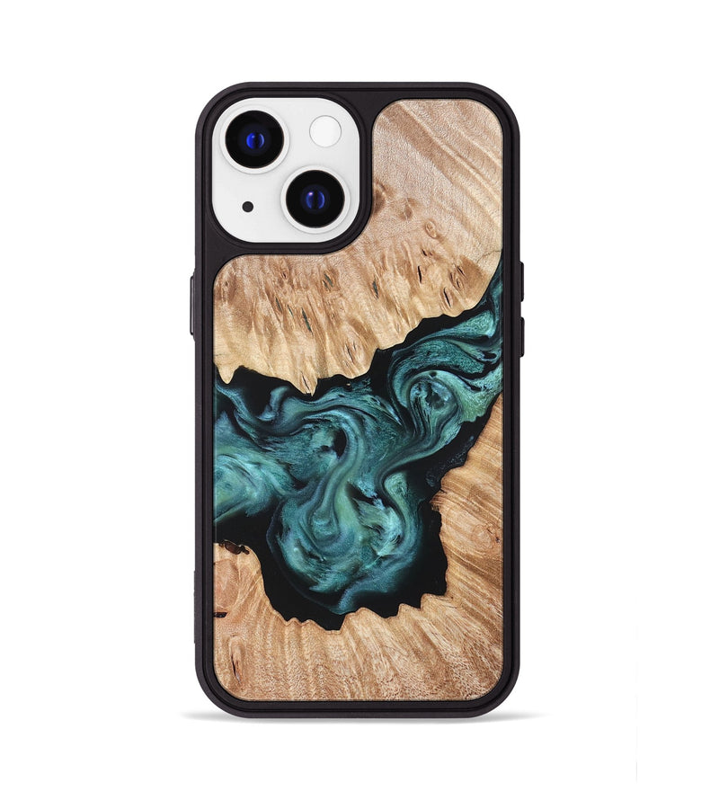 iPhone 13 Wood Phone Case - Regan (Green, 823143)