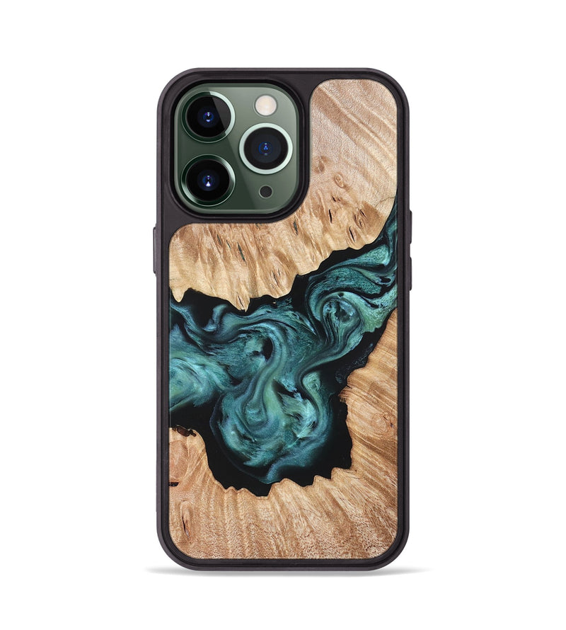 iPhone 13 Pro Wood Phone Case - Regan (Green, 823143)