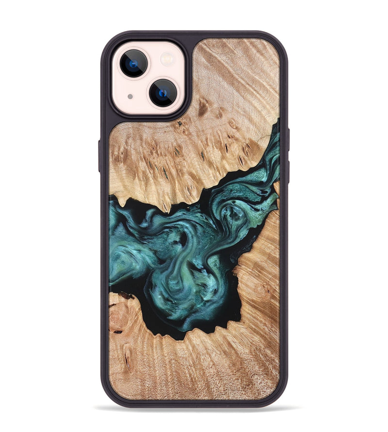 iPhone 14 Plus Wood Phone Case - Regan (Green, 823143)