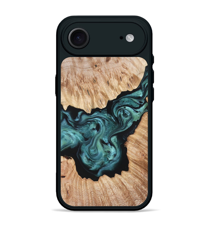 iPhone 17 Air Wood Phone Case - Regan (Green, 823143)