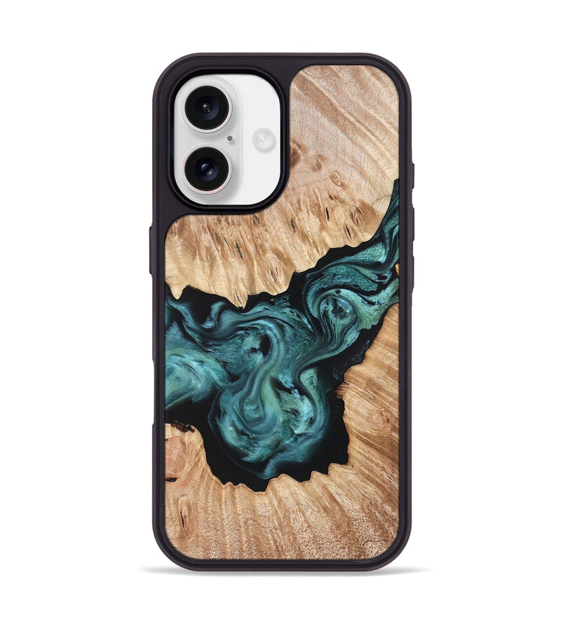 iPhone 17 Wood Phone Case - Regan (Green, 823143)