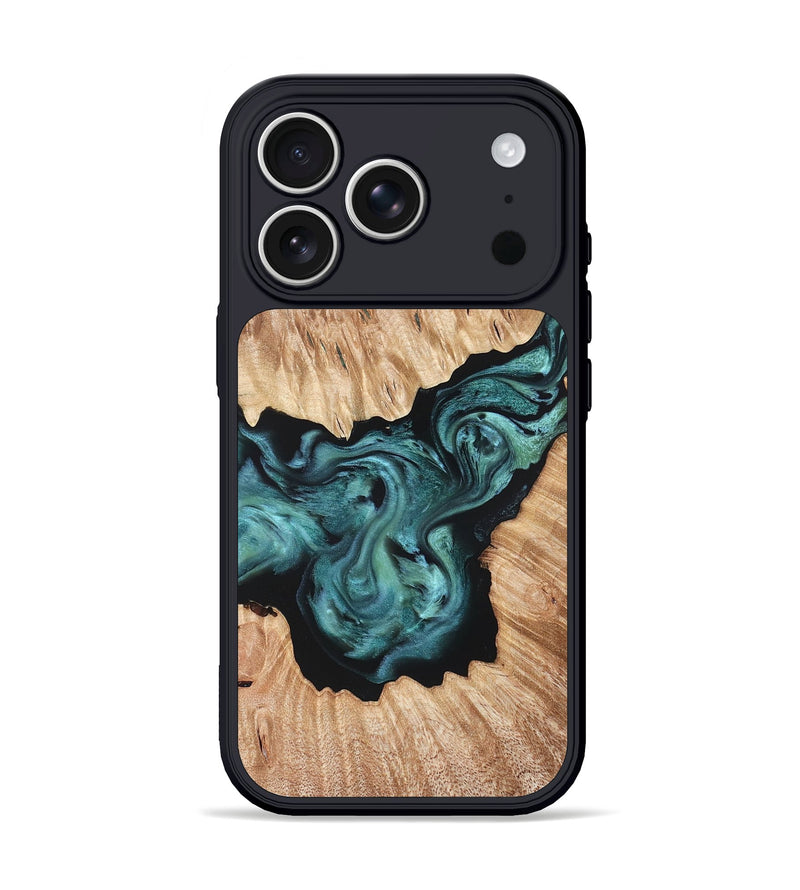 iPhone 17 Pro Wood Phone Case - Regan (Green, 823143)