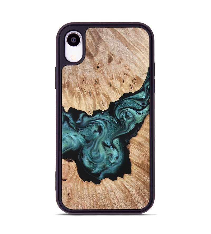 iPhone Xr Wood Phone Case - Regan (Green, 823143)