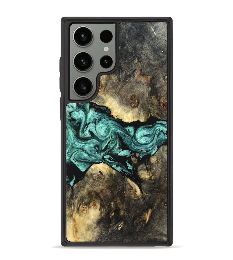 Galaxy S23 Ultra Wood Phone Case - Zella (Green, 823144)