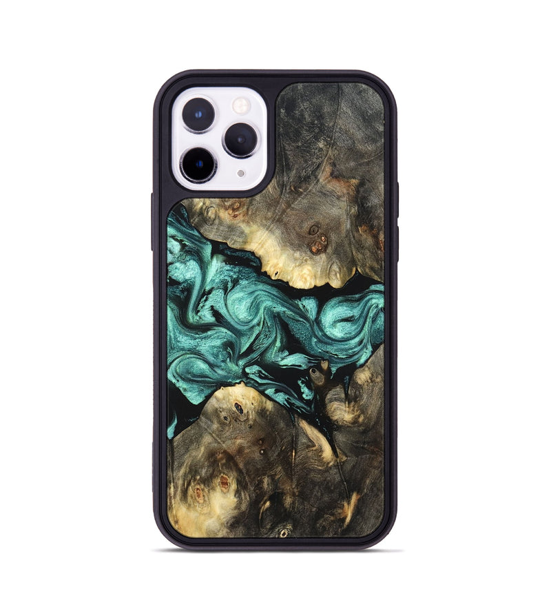 iPhone 11 Pro Wood Phone Case - Zella (Green, 823144)