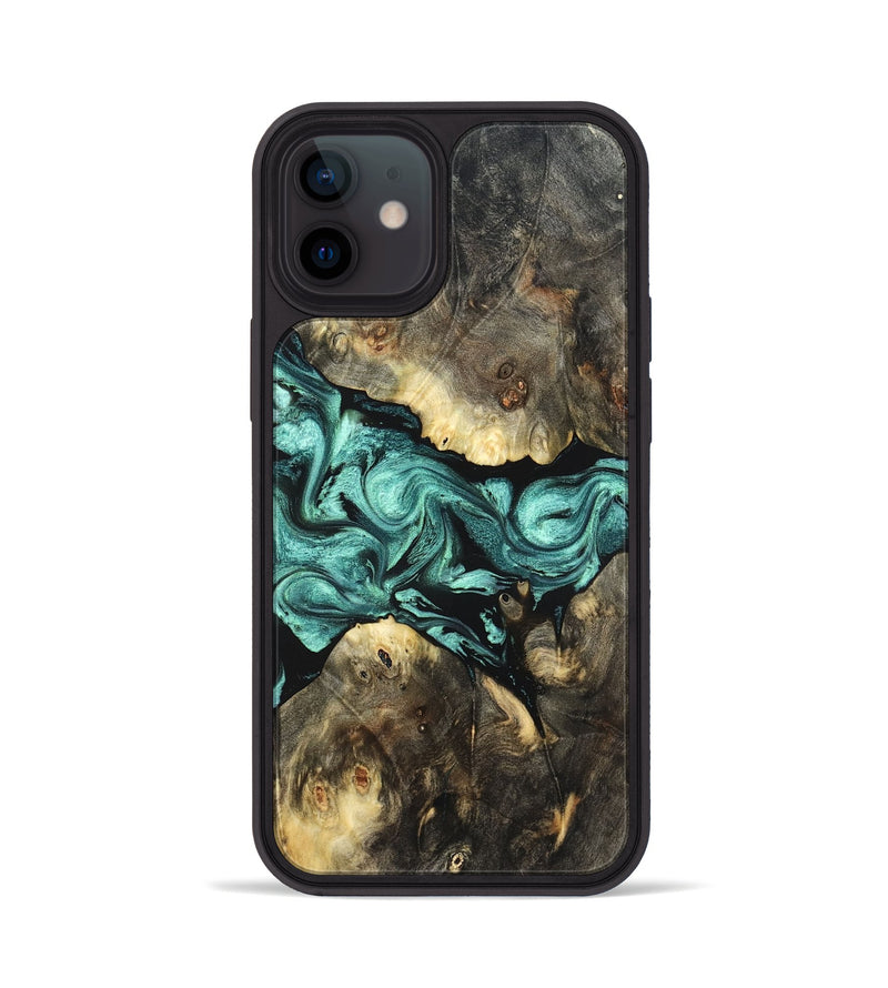 iPhone 12 Wood Phone Case - Zella (Green, 823144)