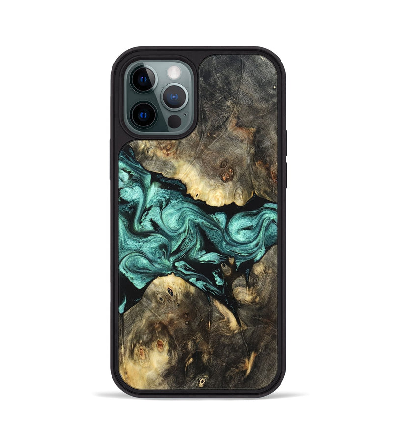 iPhone 12 Pro Wood Phone Case - Zella (Green, 823144)