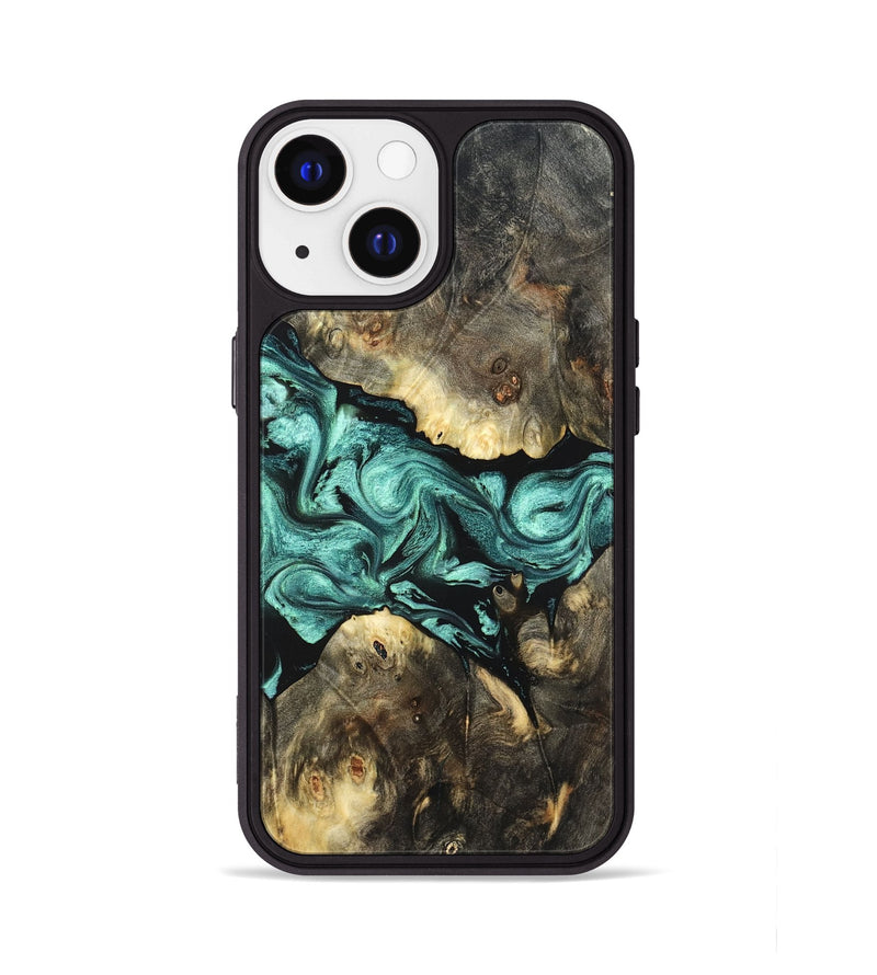 iPhone 13 Wood Phone Case - Zella (Green, 823144)