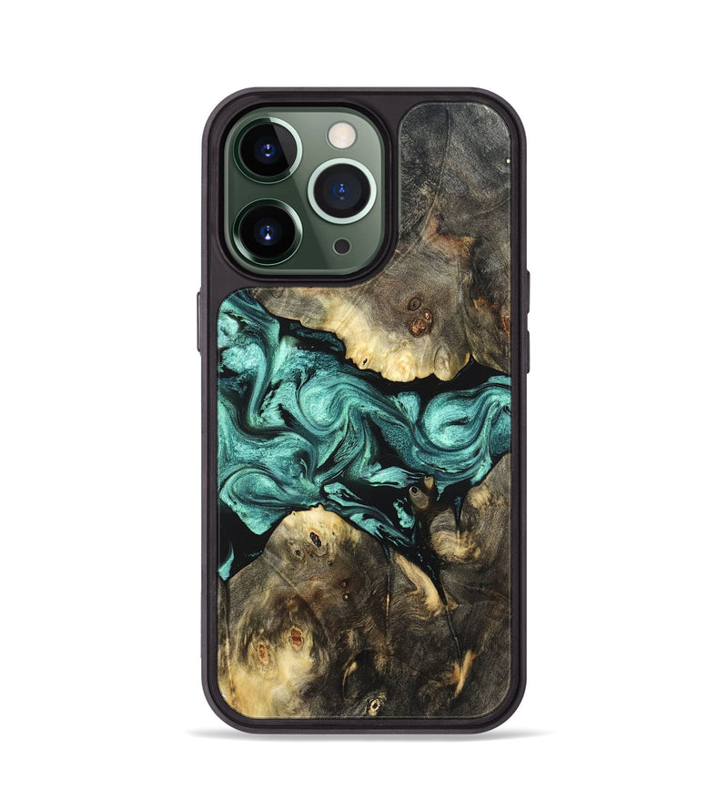 iPhone 13 Pro Wood Phone Case - Zella (Green, 823144)