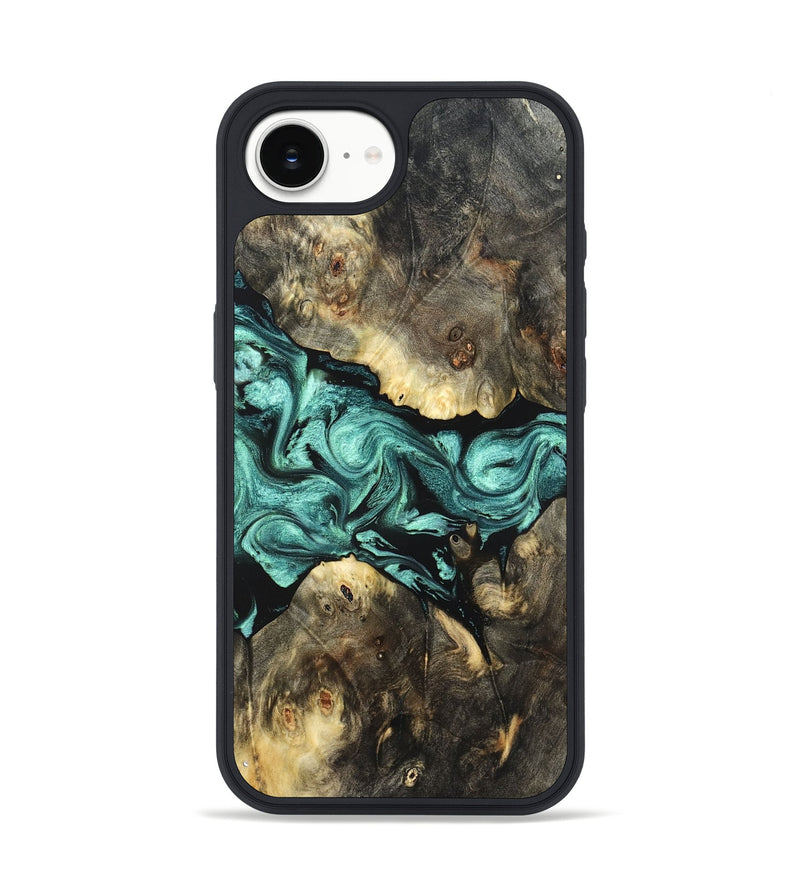 iPhone 16e Wood Phone Case - Zella (Green, 823144)