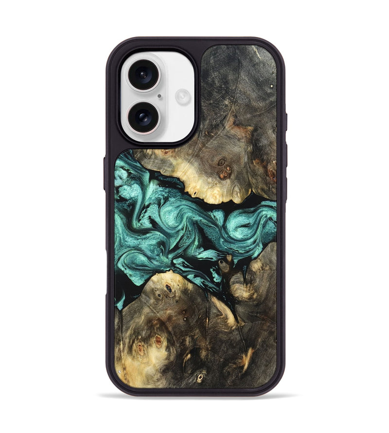 iPhone 17 Wood Phone Case - Zella (Green, 823144)