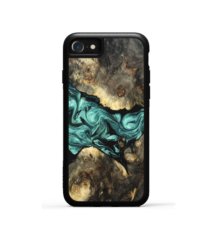 iPhone SE Wood Phone Case - Zella (Green, 823144)