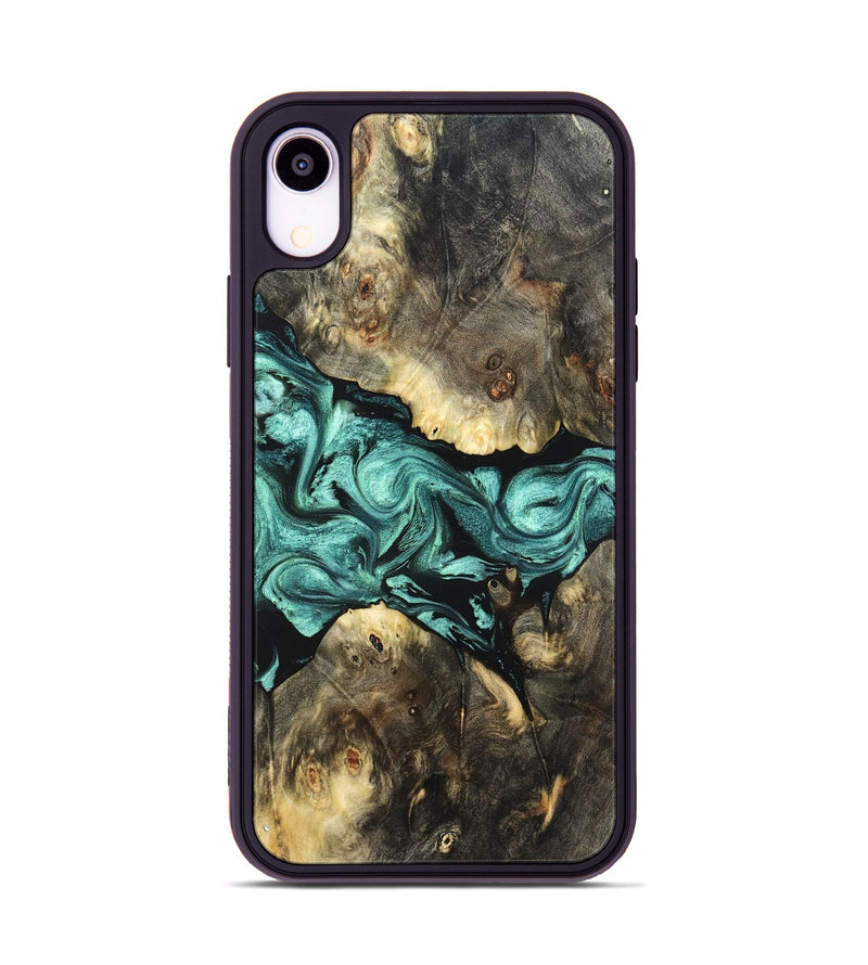iPhone Xr Wood Phone Case - Zella (Green, 823144)