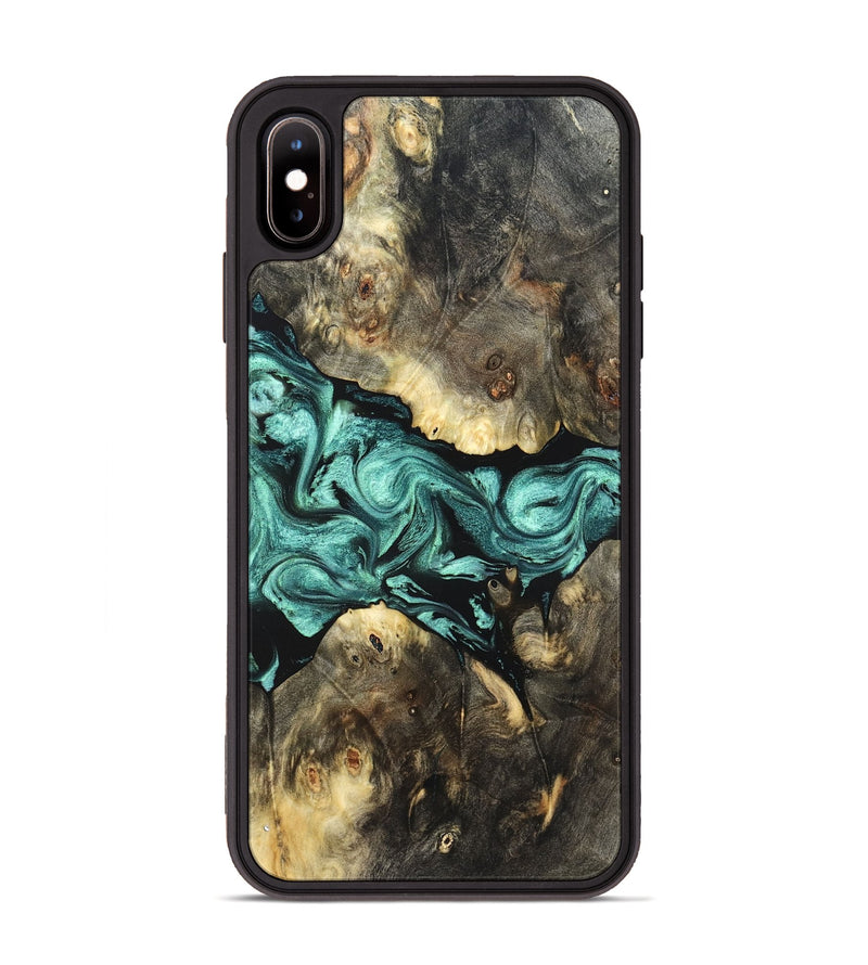 iPhone Xs Max Wood Phone Case - Zella (Green, 823144)