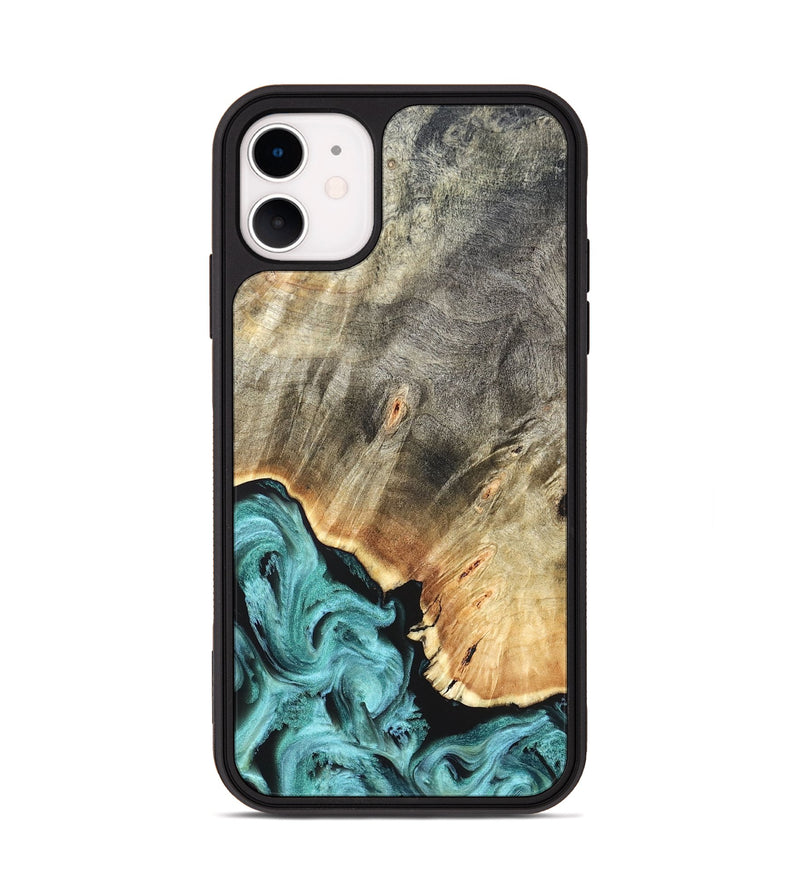 iPhone 11 Wood Phone Case - Briana (Green, 823148)