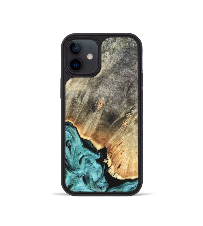 iPhone 12 mini Wood Phone Case - Briana (Green, 823148)