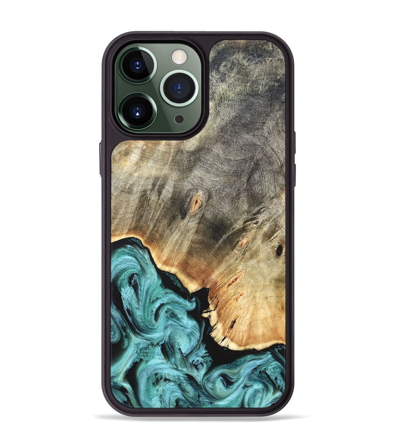 iPhone 13 Pro Max Wood Phone Case - Briana (Green, 823148)