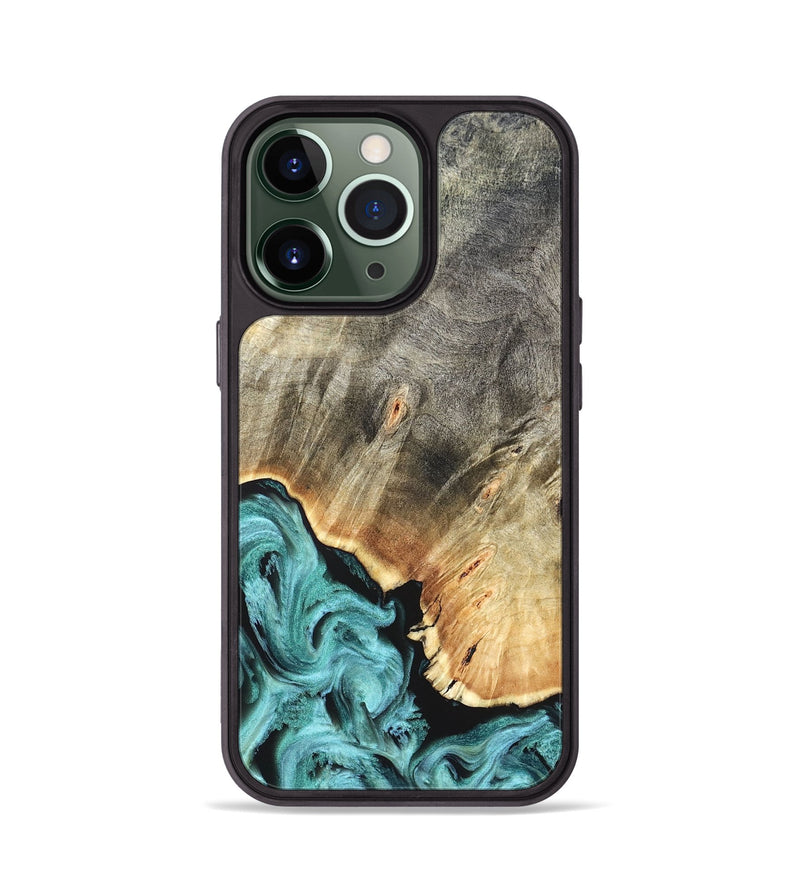 iPhone 13 Pro Wood Phone Case - Briana (Green, 823148)